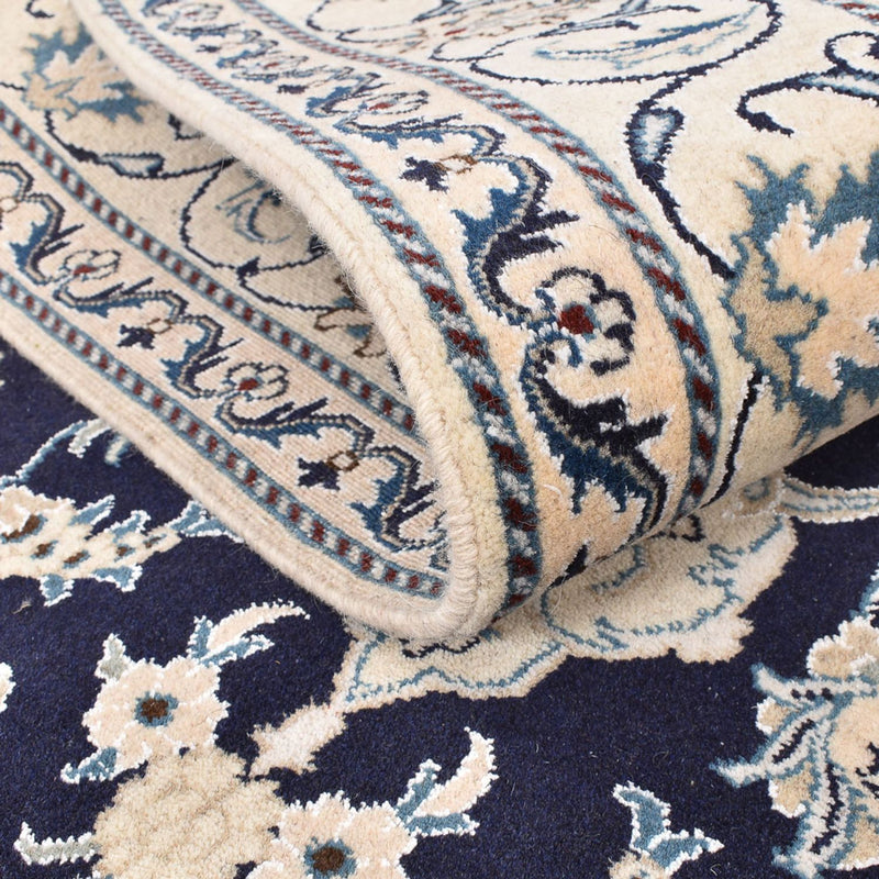 Dywan perski - Nain - 200 x 149 cm - ciemnoniebieski