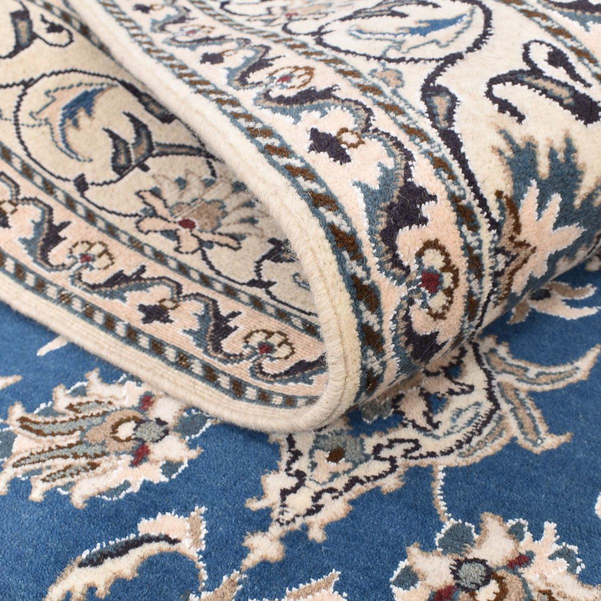 Dywan perski - Nain - 205 x 150 cm - niebieski