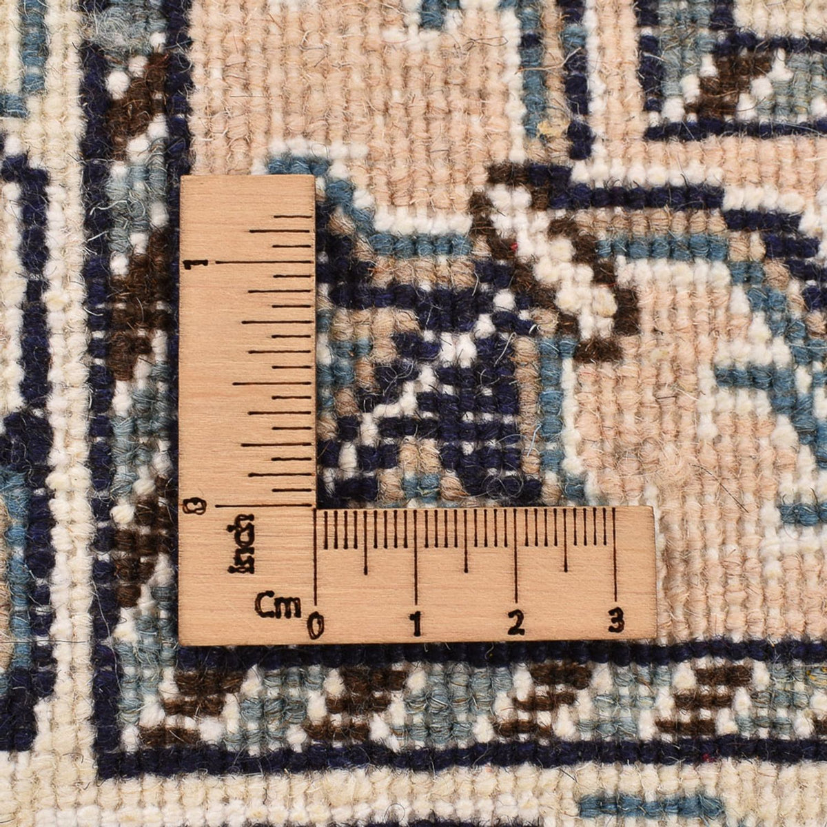 Dywan perski - Nain - 198 x 147 cm - jasny beż