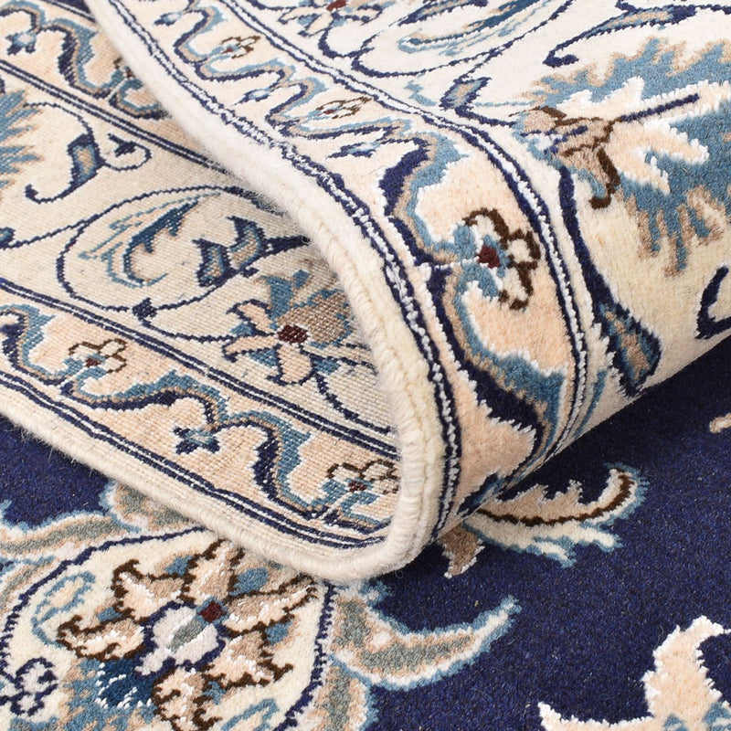 Dywan perski - Nain - 194 x 146 cm - ciemnoniebieski