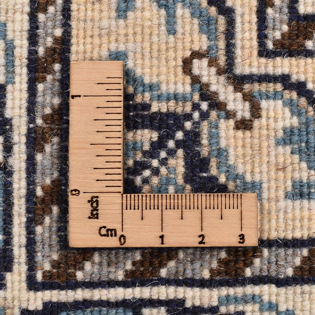 Dywan perski - Nain - 198 x 152 cm - jasny beż