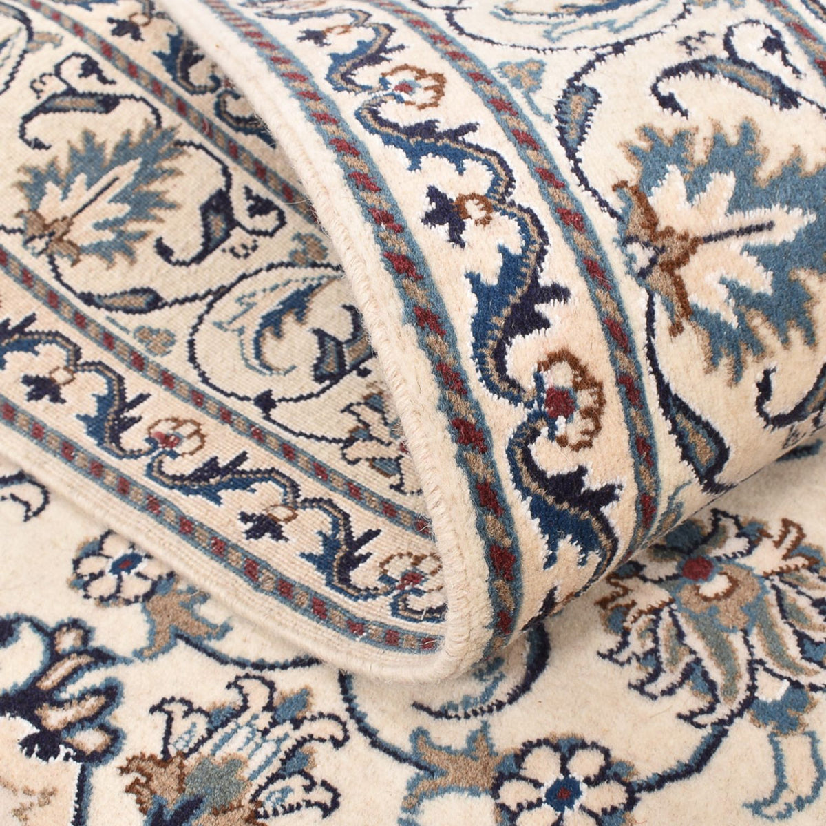 Dywan perski - Nain - 197 x 147 cm - jasny beż