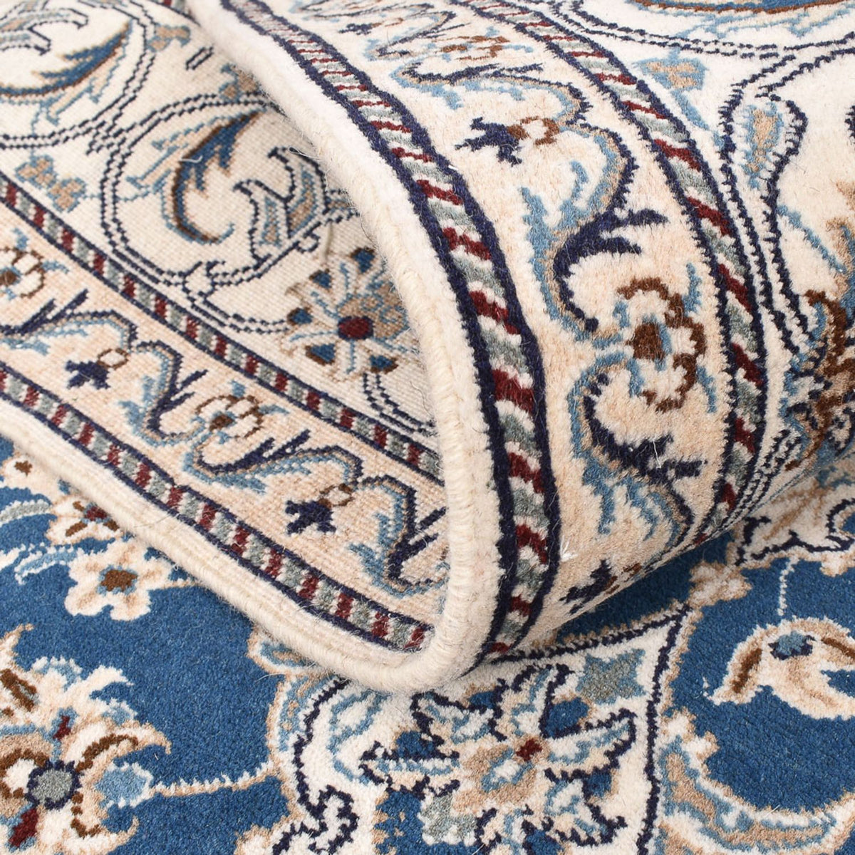 Dywan perski - Nain - 200 x 146 cm - jasnoniebieski