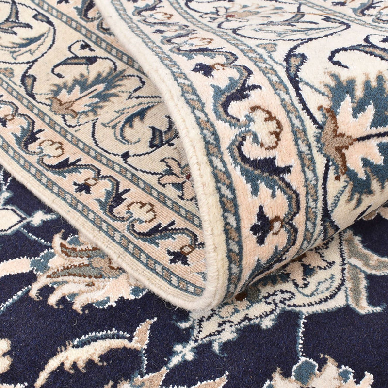 Dywan perski - Nain - 207 x 149 cm - ciemnoniebieski