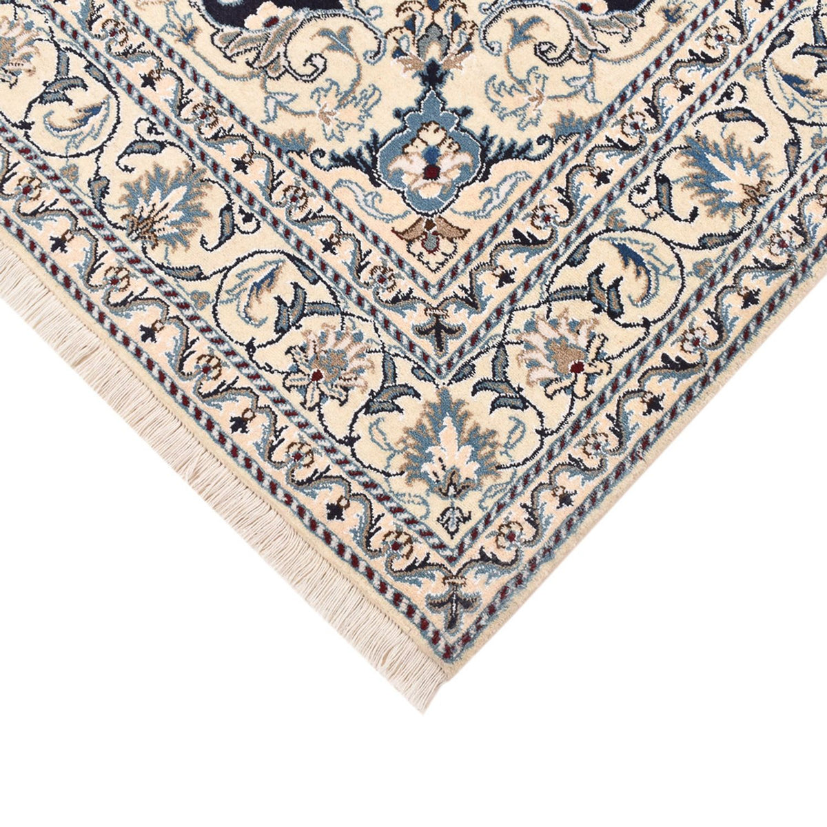 Dywan perski - Nain - 203 x 150 cm - ciemnoniebieski