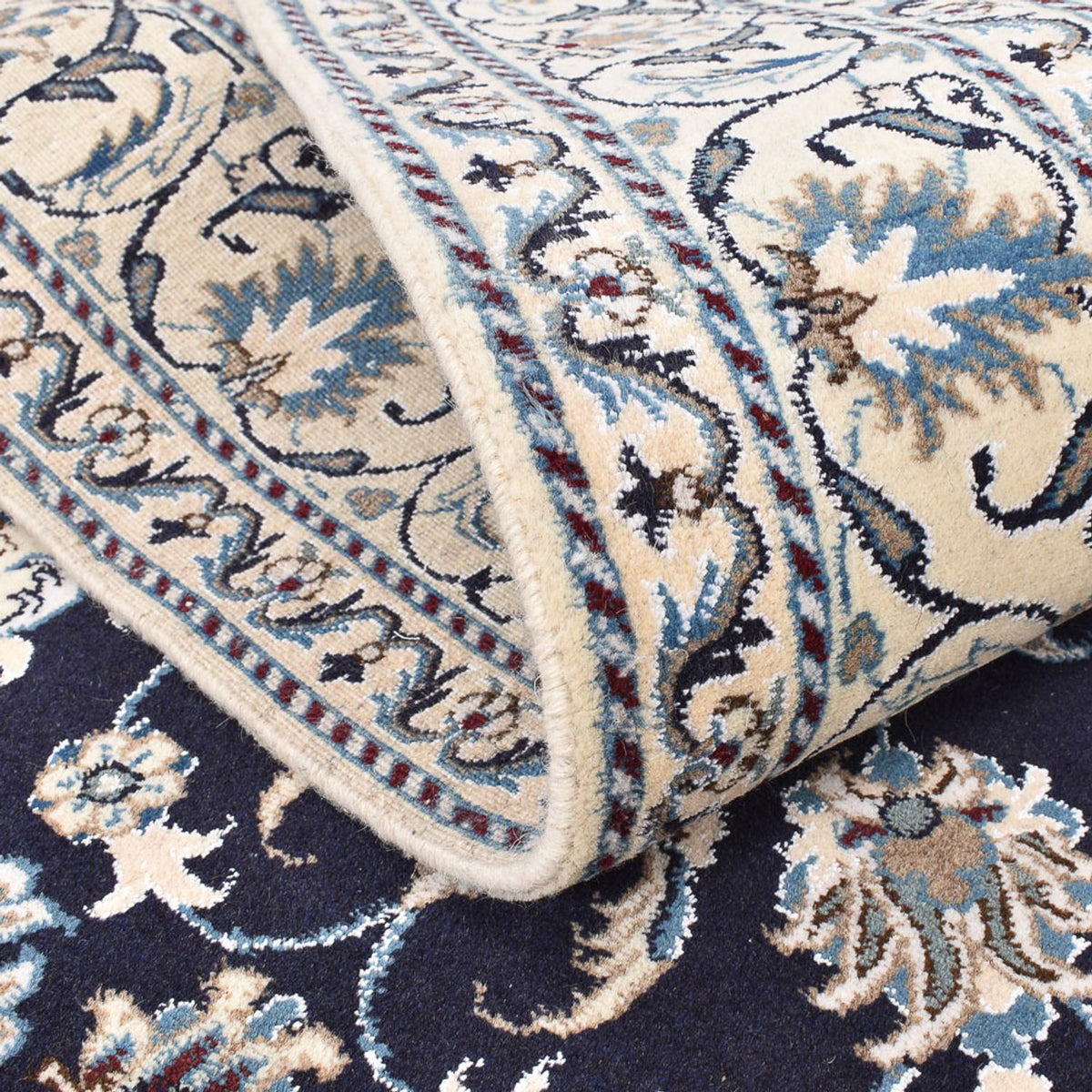 Dywan perski - Nain - 203 x 150 cm - ciemnoniebieski