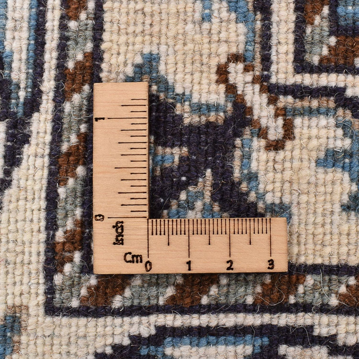 Dywan perski - Nain - 234 x 166 cm - niebieski