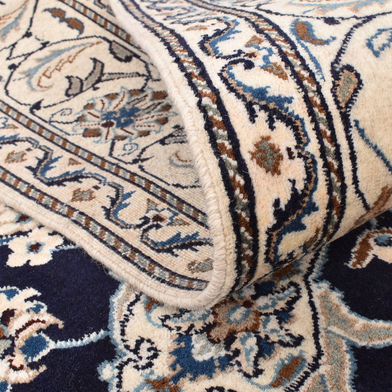 Dywan perski - Nain - 237 x 165 cm - ciemnoniebieski