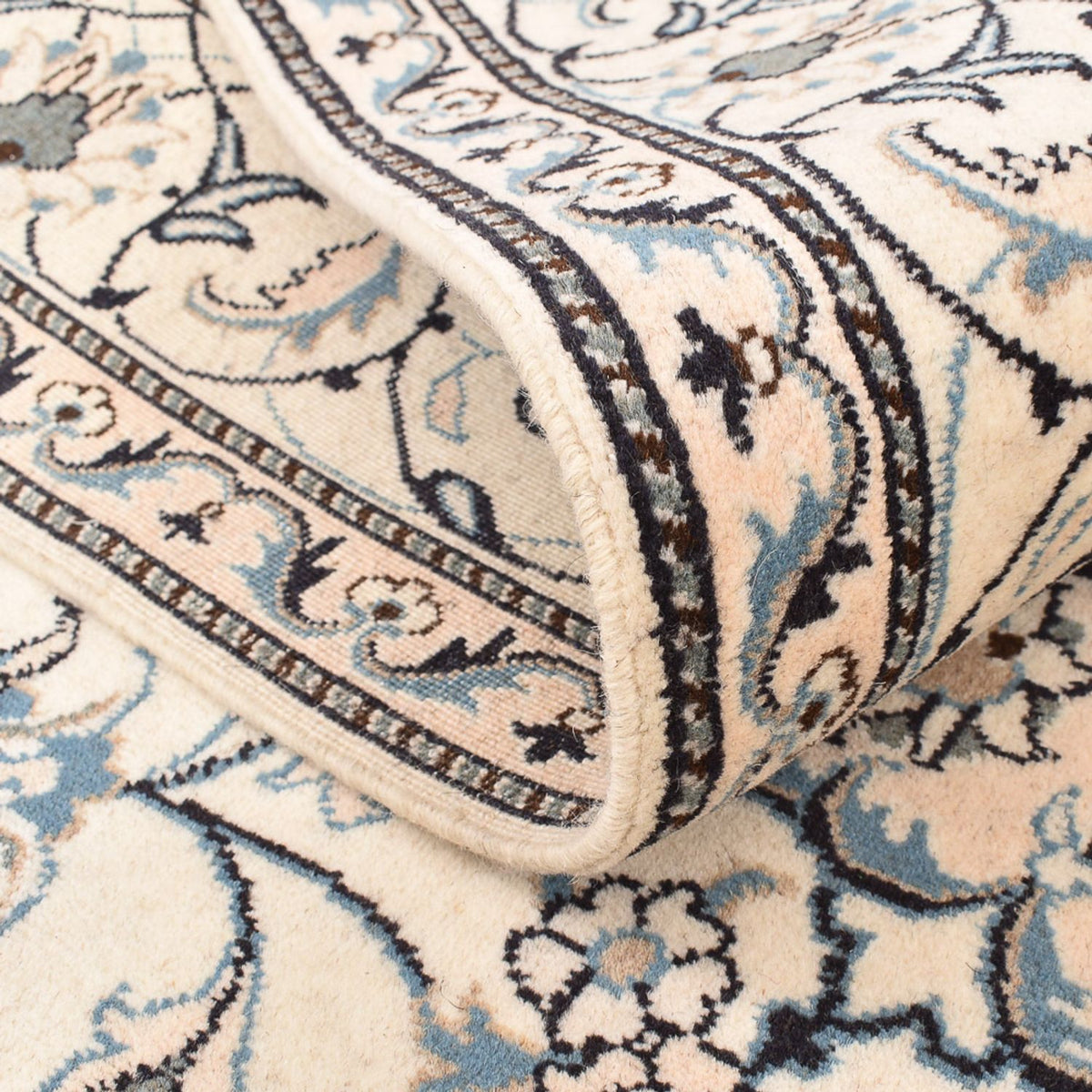 Dywan perski - Nain - 237 x 167 cm - jasny beż