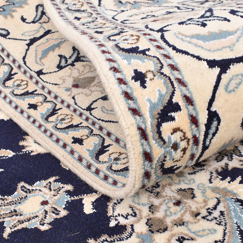 Dywan perski - Nain - 237 x 169 cm - ciemnoniebieski