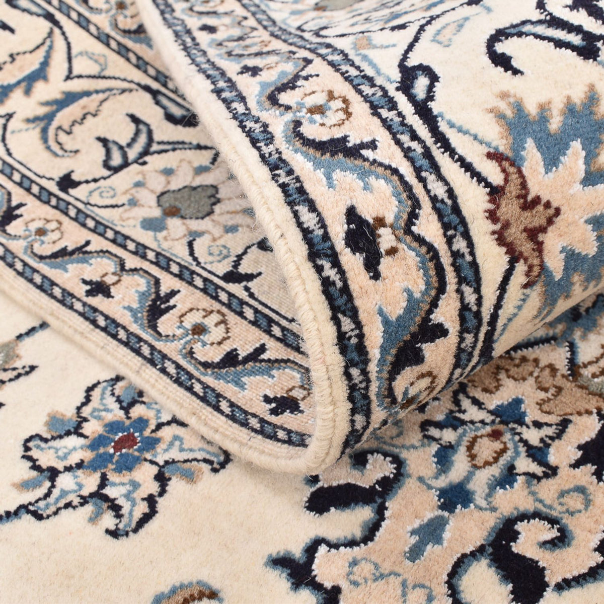 Dywan perski - Nain - 236 x 164 cm - jasny beż