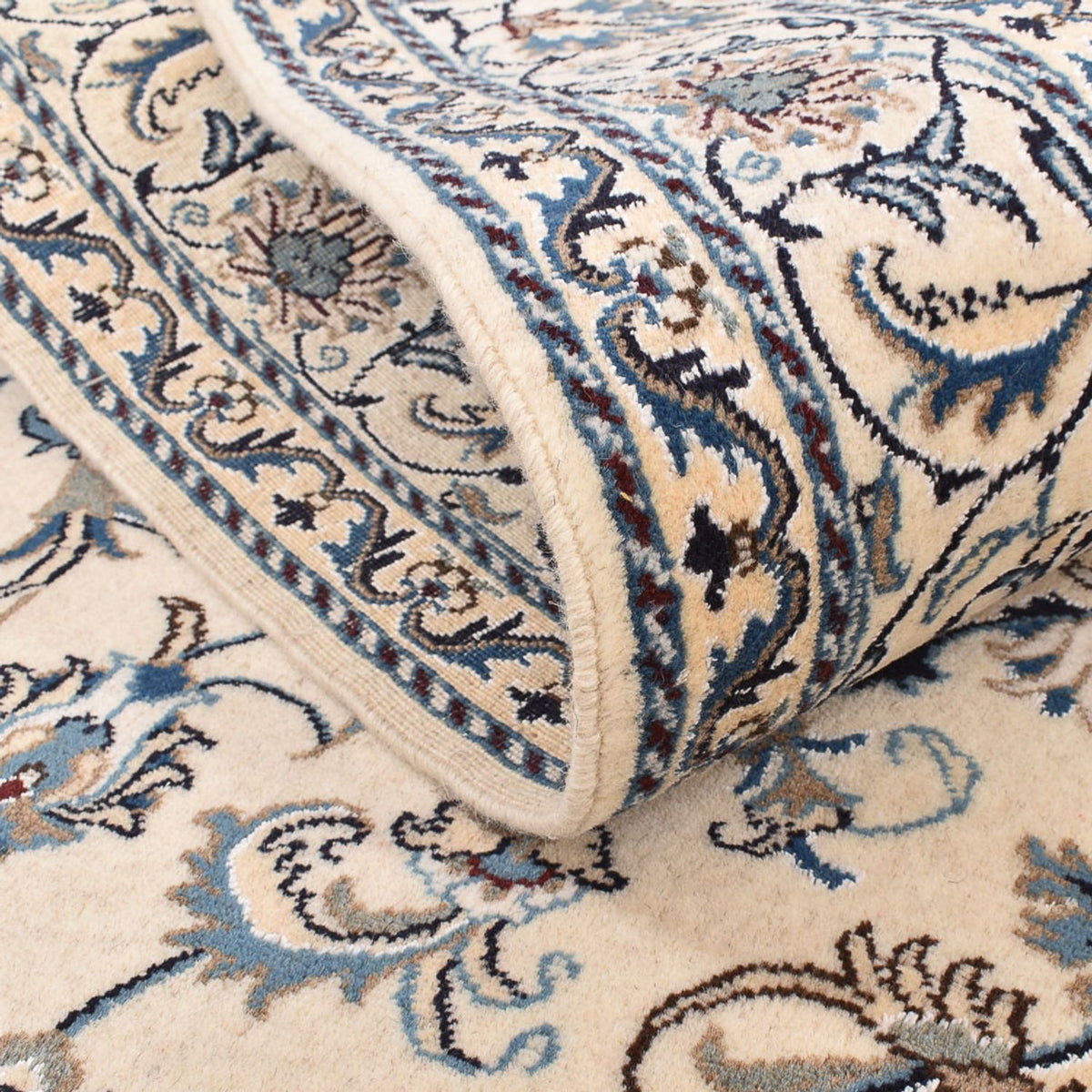 Dywan perski - Nain - 237 x 163 cm - jasny beż