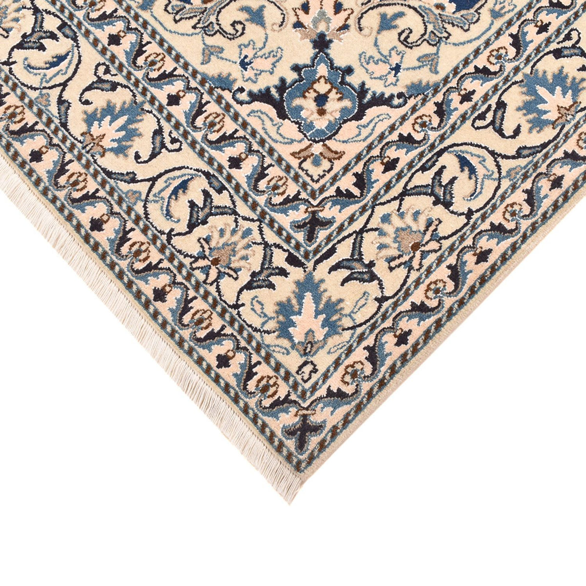 Dywan perski - Nain - 208 x 149 cm - ciemnoniebieski