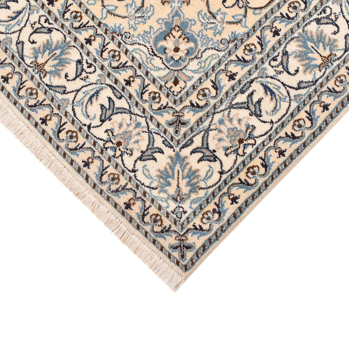 Dywan perski - Nain - 193 x 145 cm - jasny beż