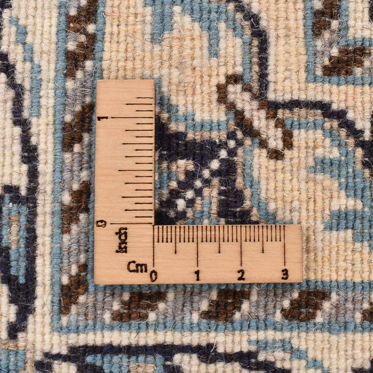 Dywan perski - Nain - 193 x 145 cm - jasny beż