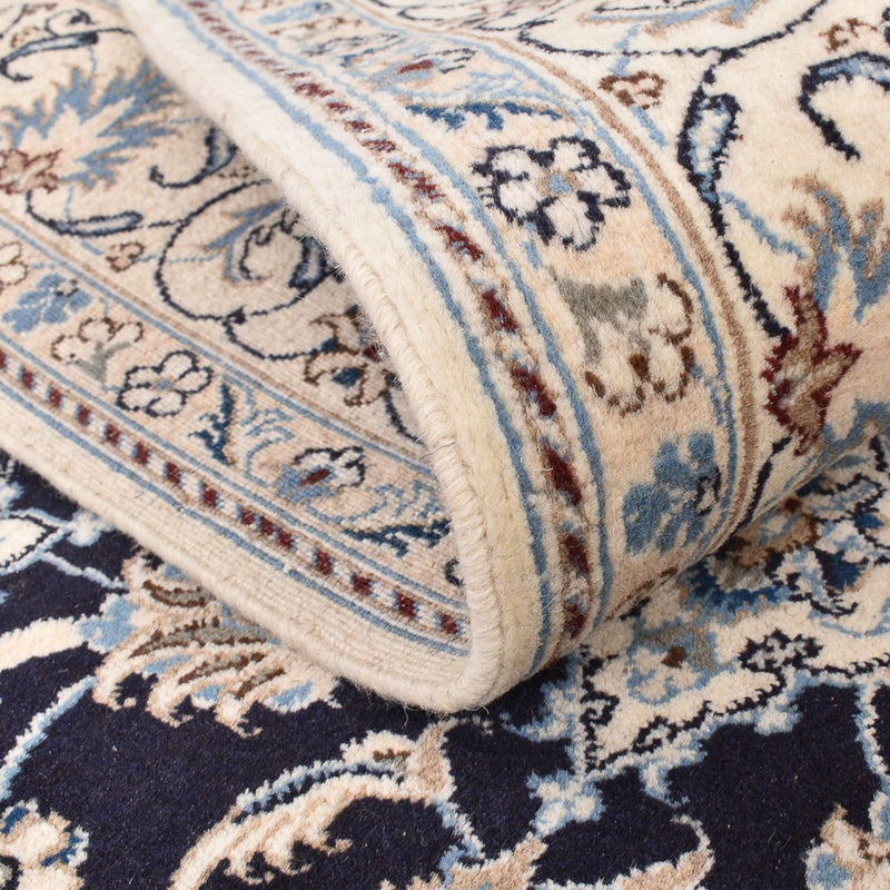 Dywan perski - Nain - 199 x 145 cm - ciemnoniebieski