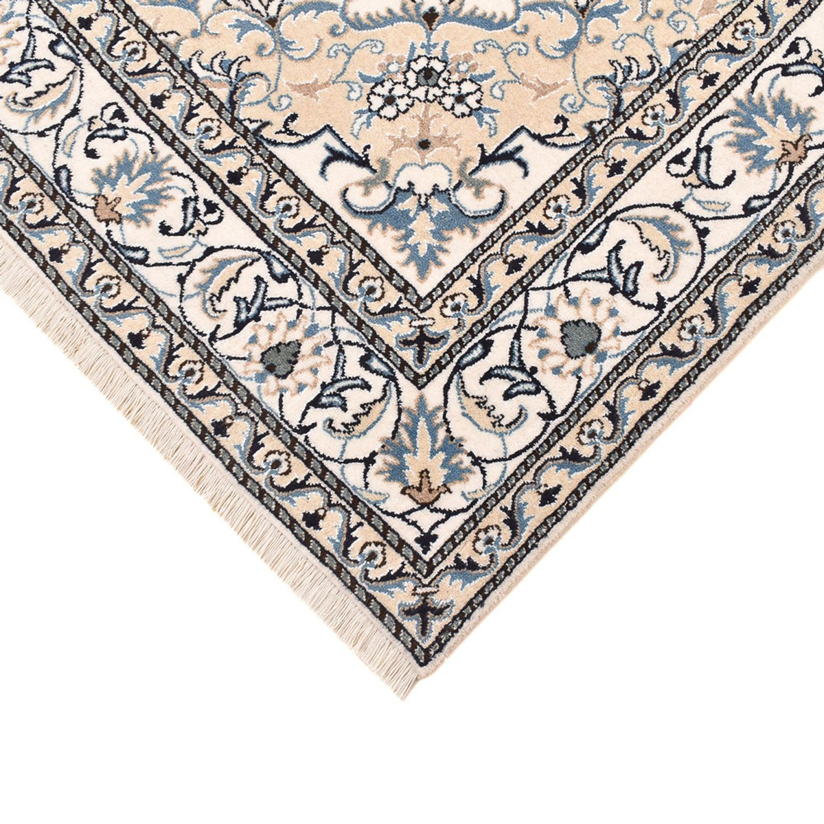 Dywan perski - Nain - 239 x 171 cm - jasny beż