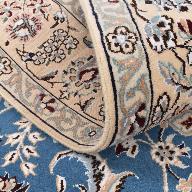 Dywan perski - Nain - Królewski - 201 x 149 cm - jasnoniebieski