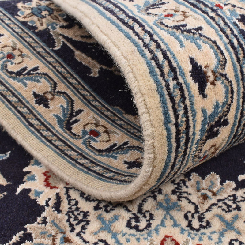 Biegacz Dywan perski - Nain - 206 x 77 cm - ciemnoniebieski