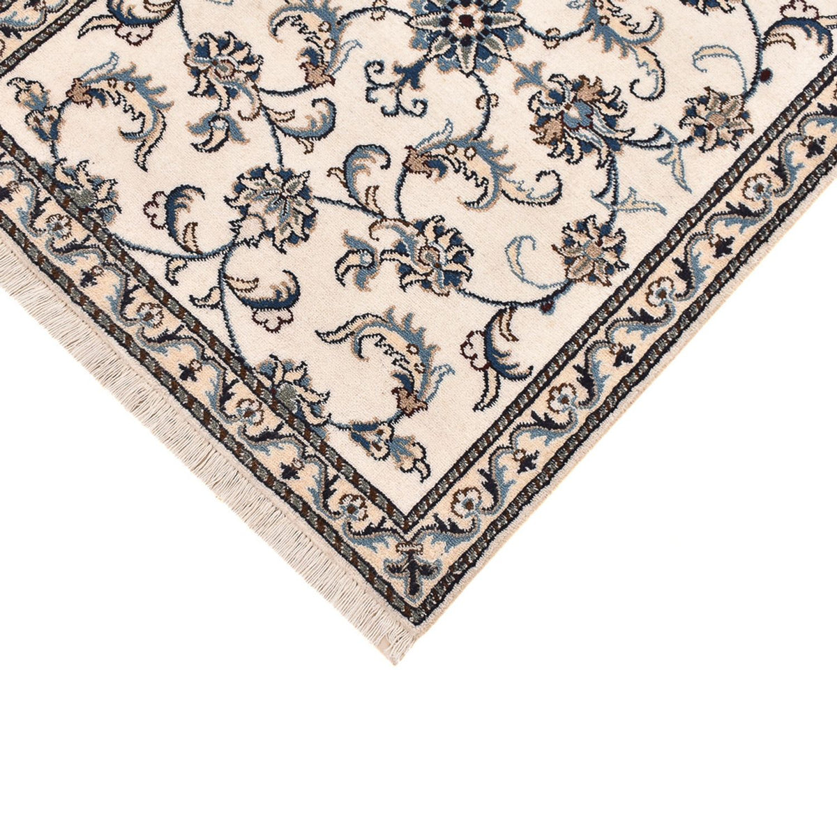 Biegacz Dywan perski - Nain - 289 x 77 cm - biały