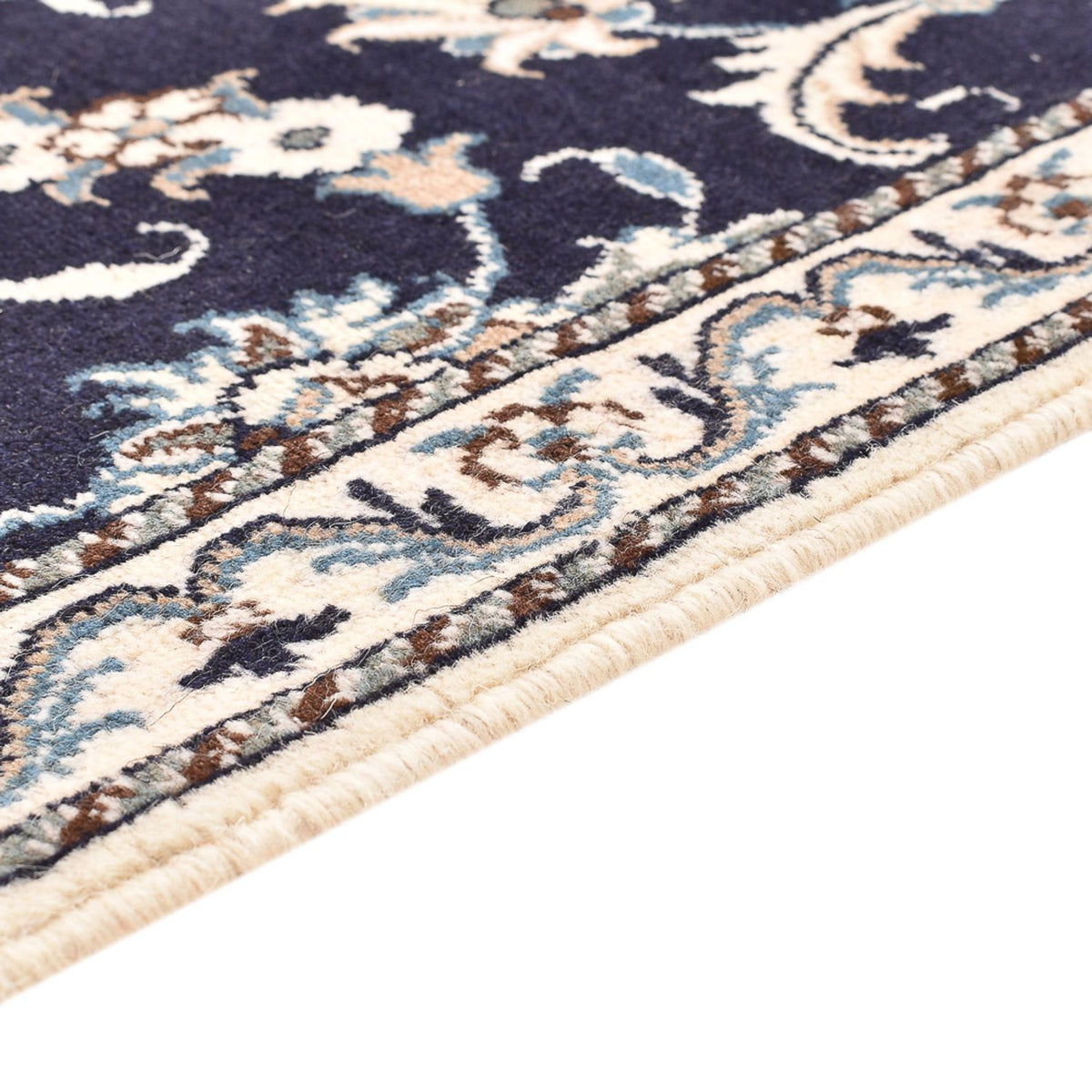 Dywan perski - Nain - 137 x 87 cm - ciemnoniebieski