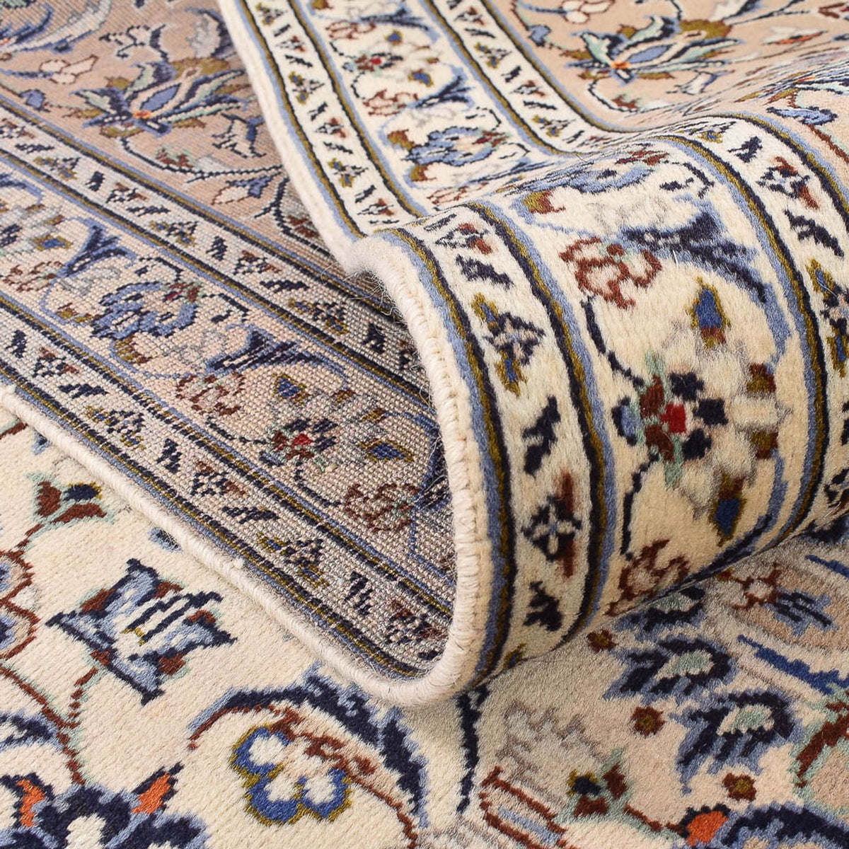 Dywan perski - Keshan - 405 x 295 cm - ciemny beż