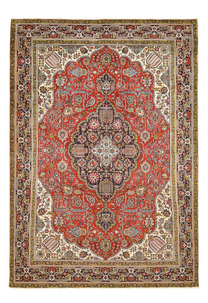 Dywan perski - Tabriz - 347 x 242 cm - jasna czerwień