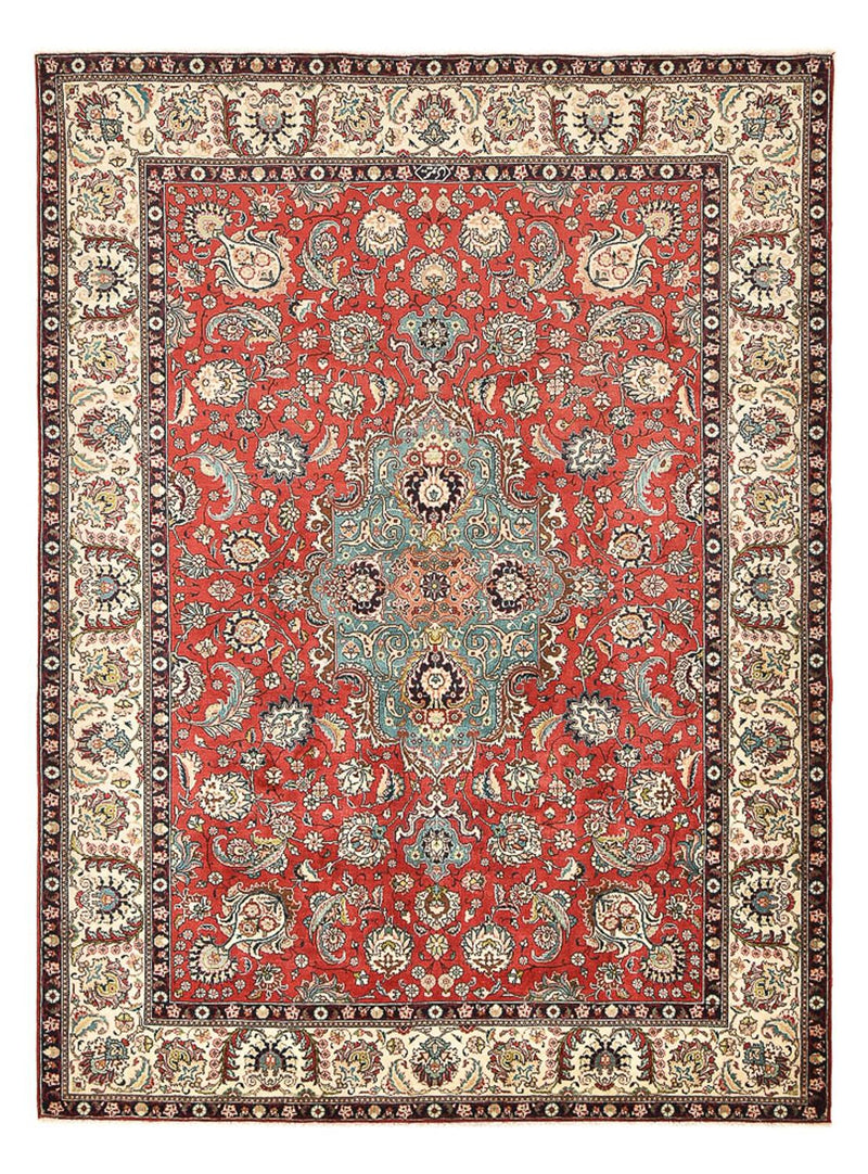Dywan perski - Tabriz - 347 x 246 cm - jasna czerwień