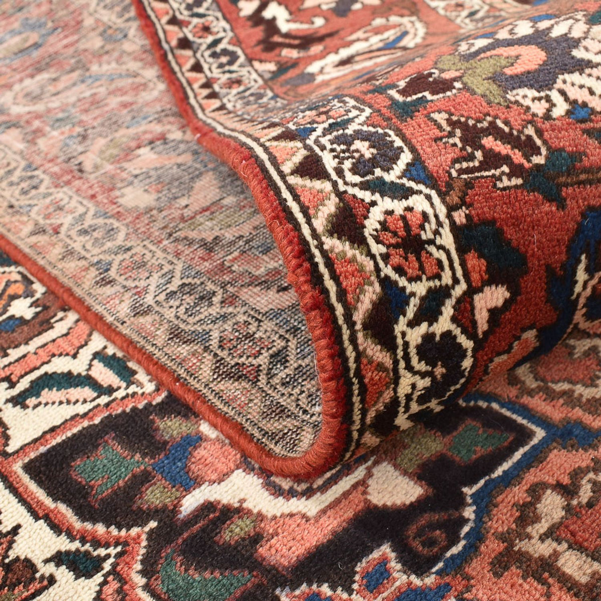 Perski dywan - Nomadyczny - 313 x 215 cm - bordowa czerwień