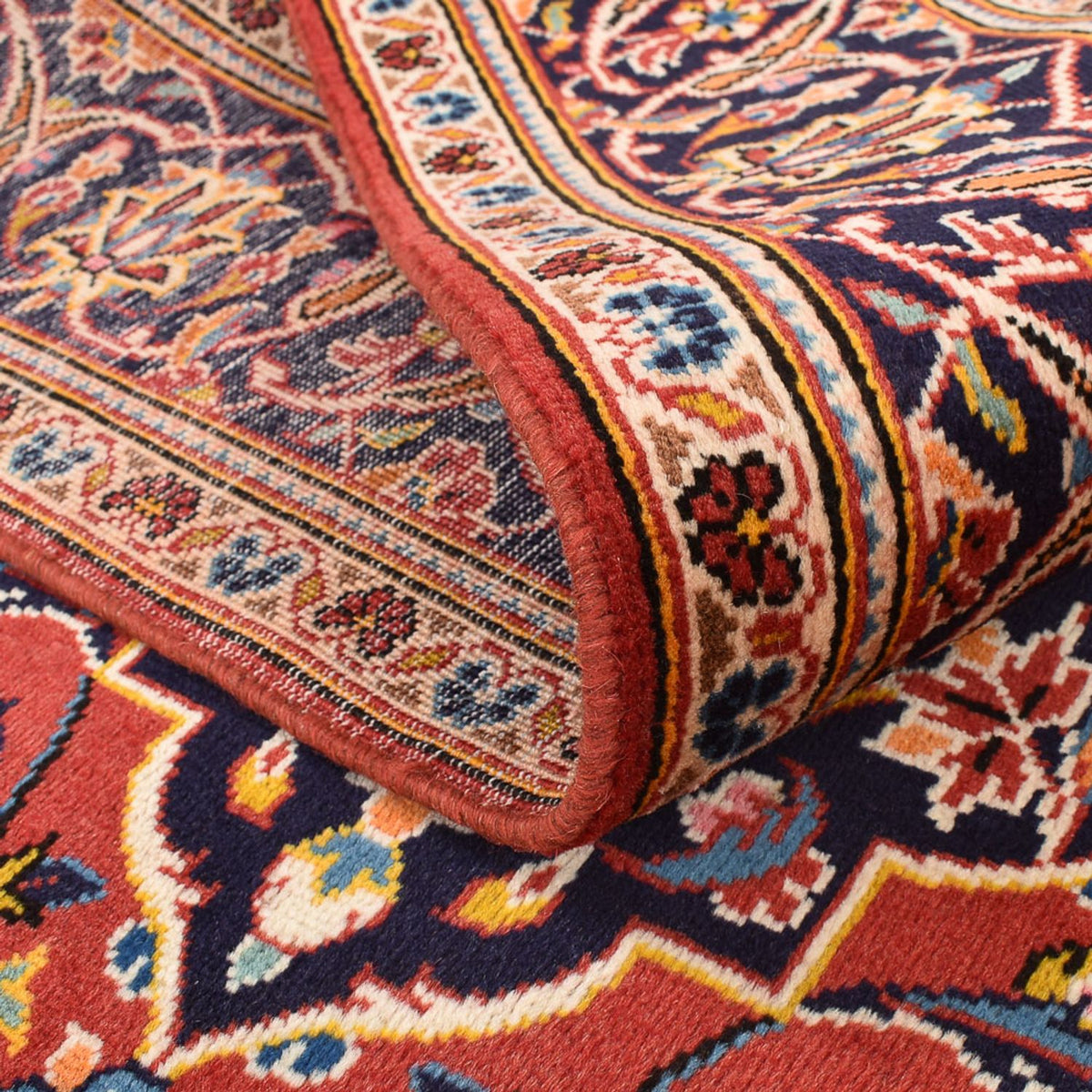 Dywan perski - Keshan - 260 x 147 cm - jasna czerwień