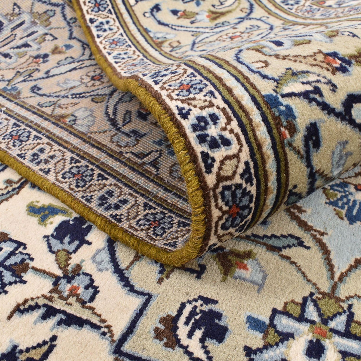 Dywan perski - Keshan - 254 x 145 cm - piaskowy