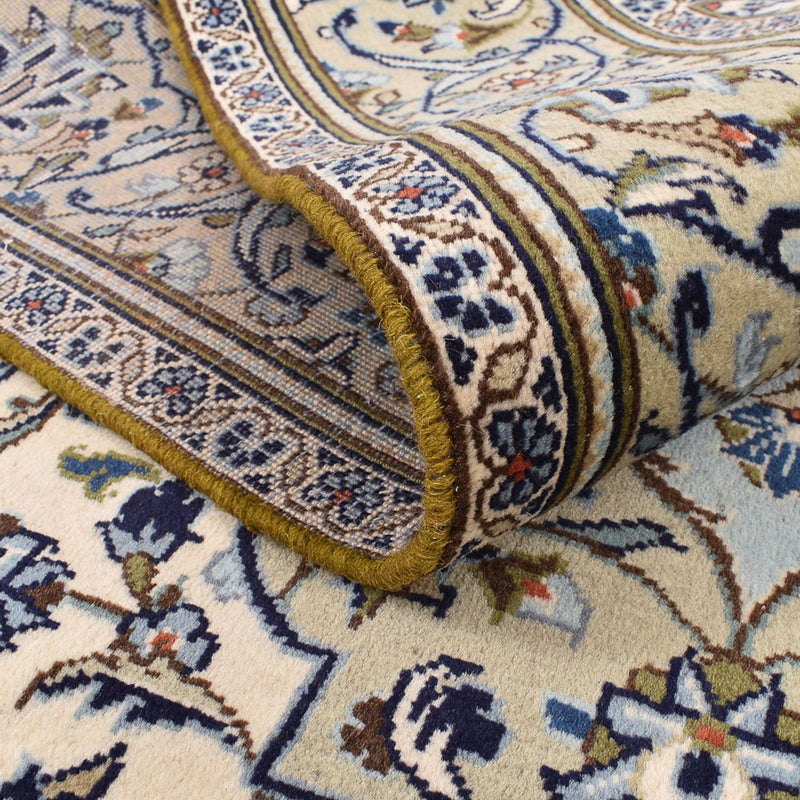 Dywan perski - Keshan - 254 x 145 cm - piaskowy