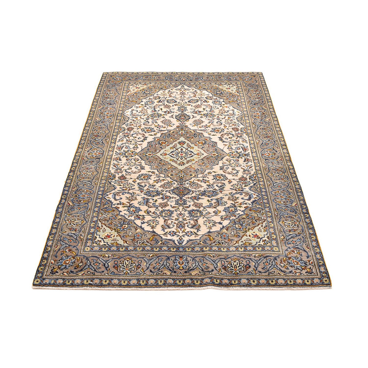 Dywan perski - Keshan - 230 x 145 cm - jasny beż