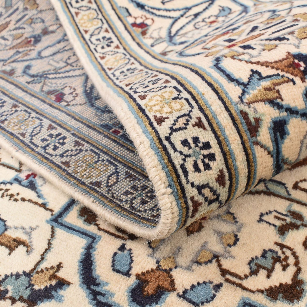 Dywan perski - Keshan - 251 x 143 cm - piaskowy