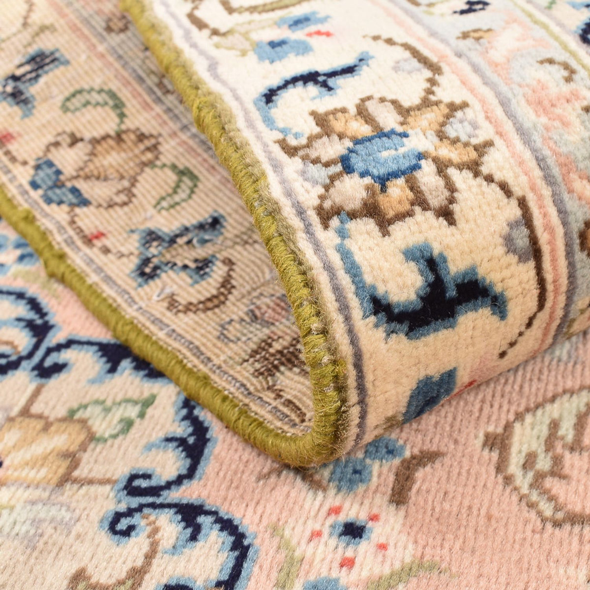 Dywan perski - Keshan - 140 x 95 cm - różowy