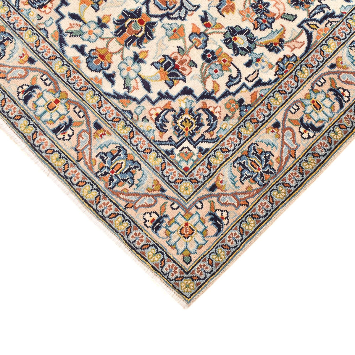 Dywan perski - Keshan - 147 x 95 cm - jasny beż