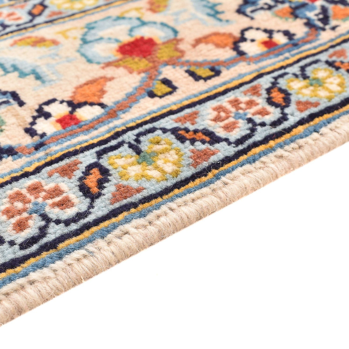 Dywan perski - Keshan - 147 x 95 cm - jasny beż