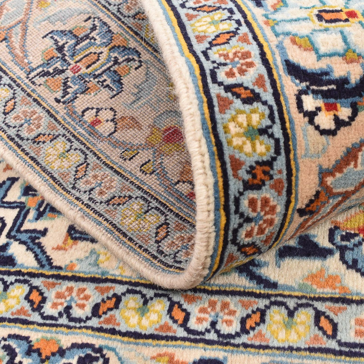 Dywan perski - Keshan - 147 x 95 cm - jasny beż