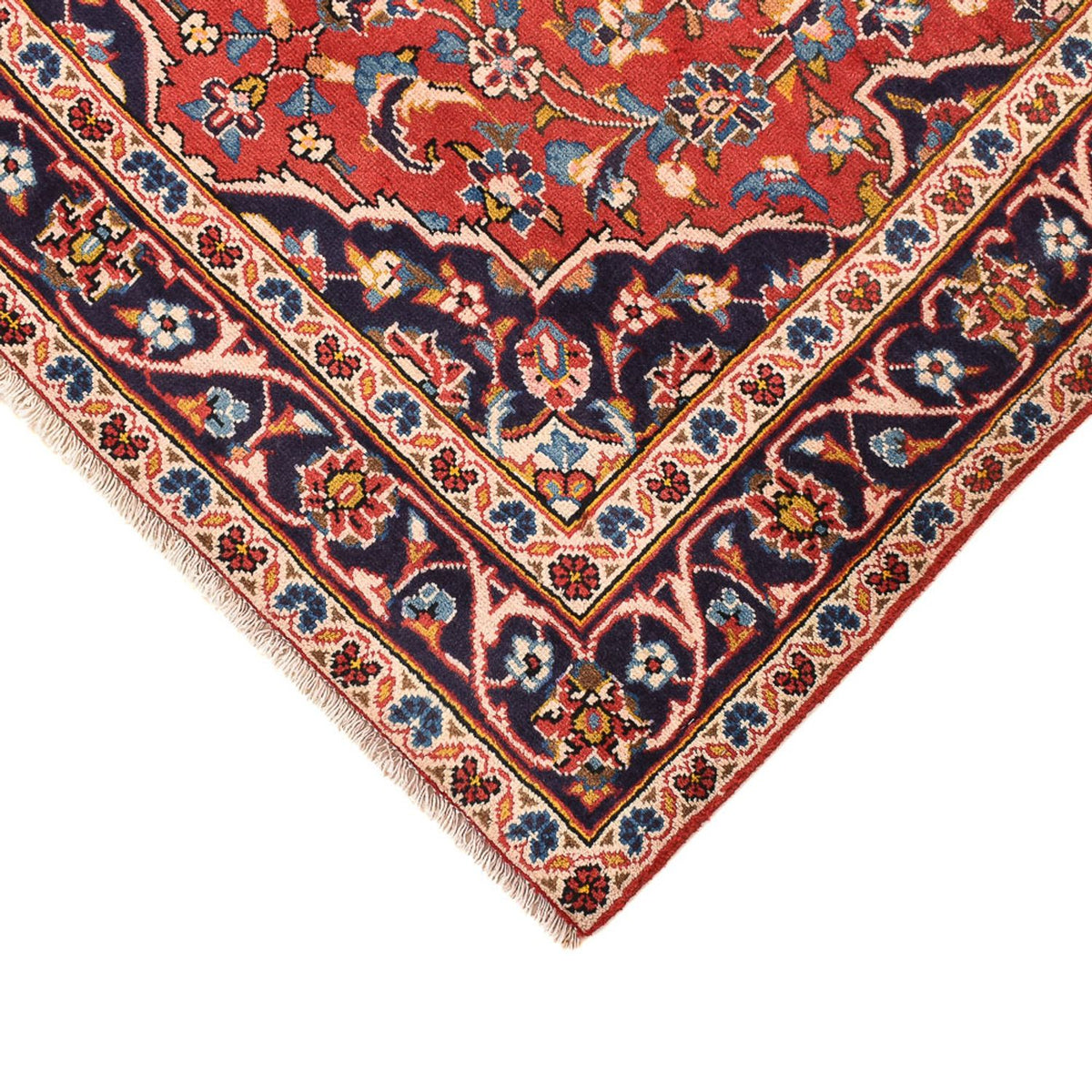 Dywan perski - Keshan - 145 x 97 cm - jasna czerwień