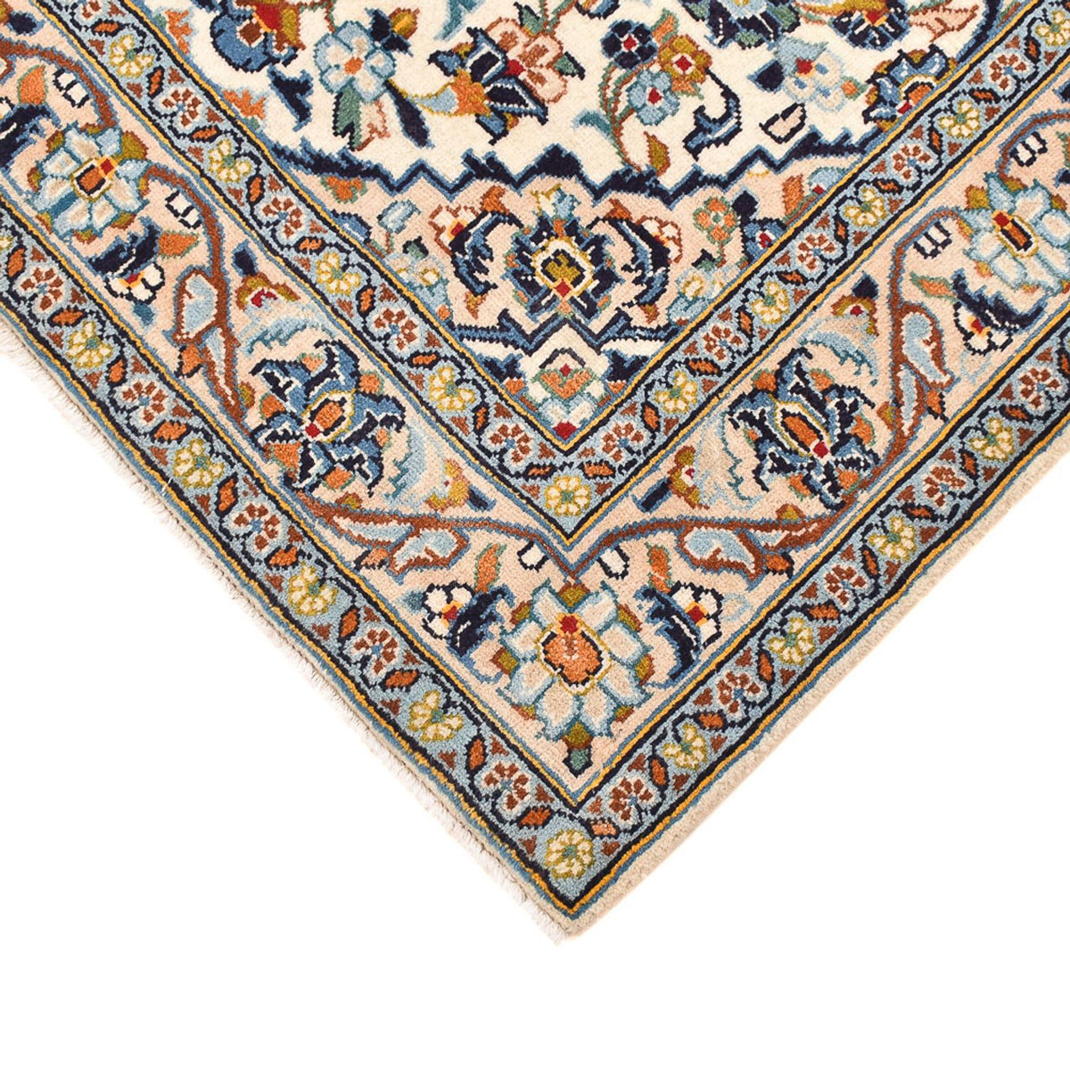 Dywan perski - Keshan - 141 x 96 cm - jasny beż