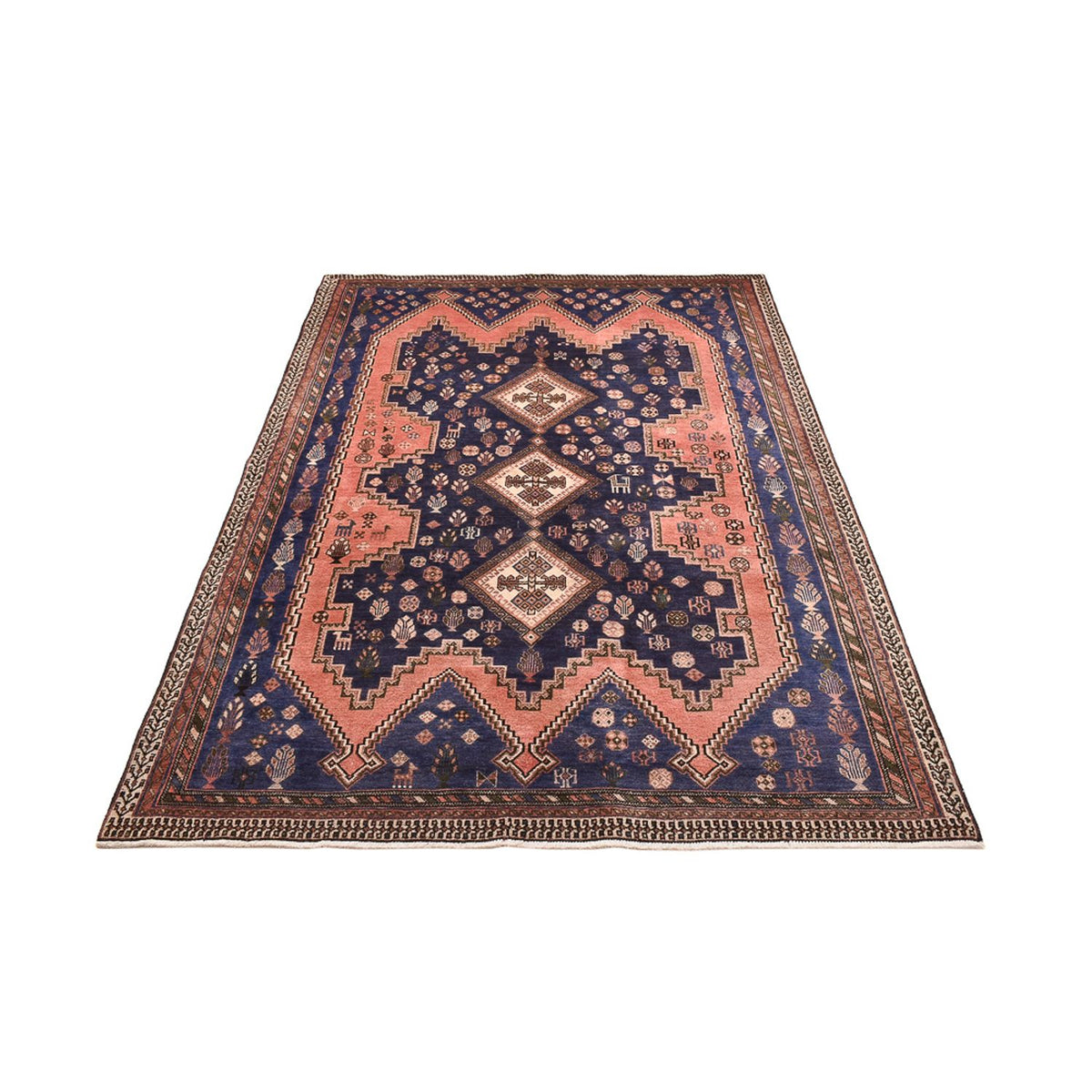 Perski dywan - Nomadyczny - 241 x 161 cm - różowy