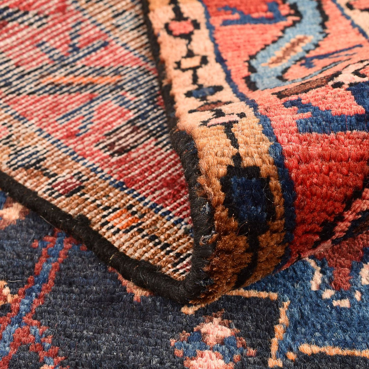 Perski dywan - Nomadyczny - 187 x 107 cm - ciemnoniebieski