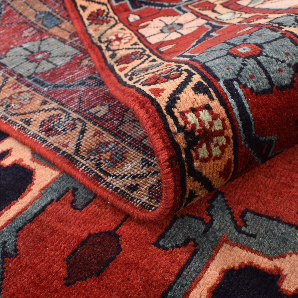 Perski dywan - Nomadyczny - 228 x 145 cm - ciemnoniebieski