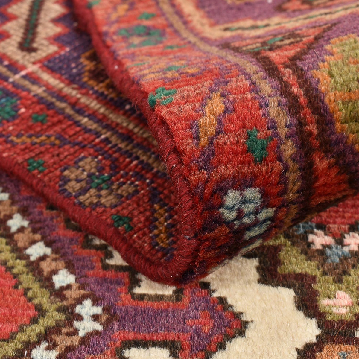 Biegacz Perski dywan - Nomadyczny - 303 x 83 cm - jasna czerwień