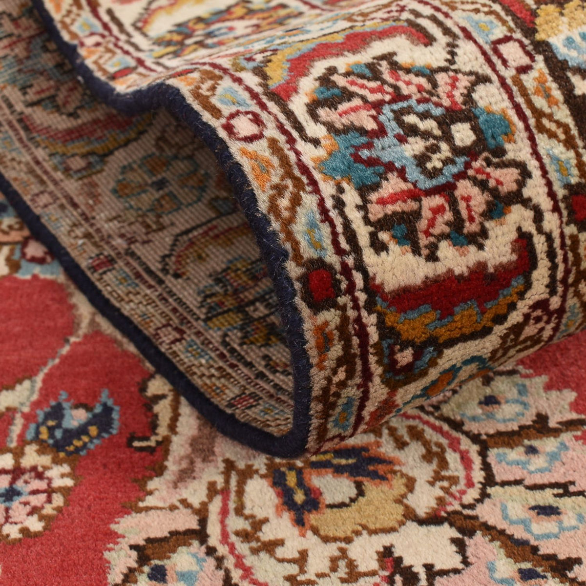 Biegacz Dywan perski - Tabriz - 398 x 72 cm - czerwony