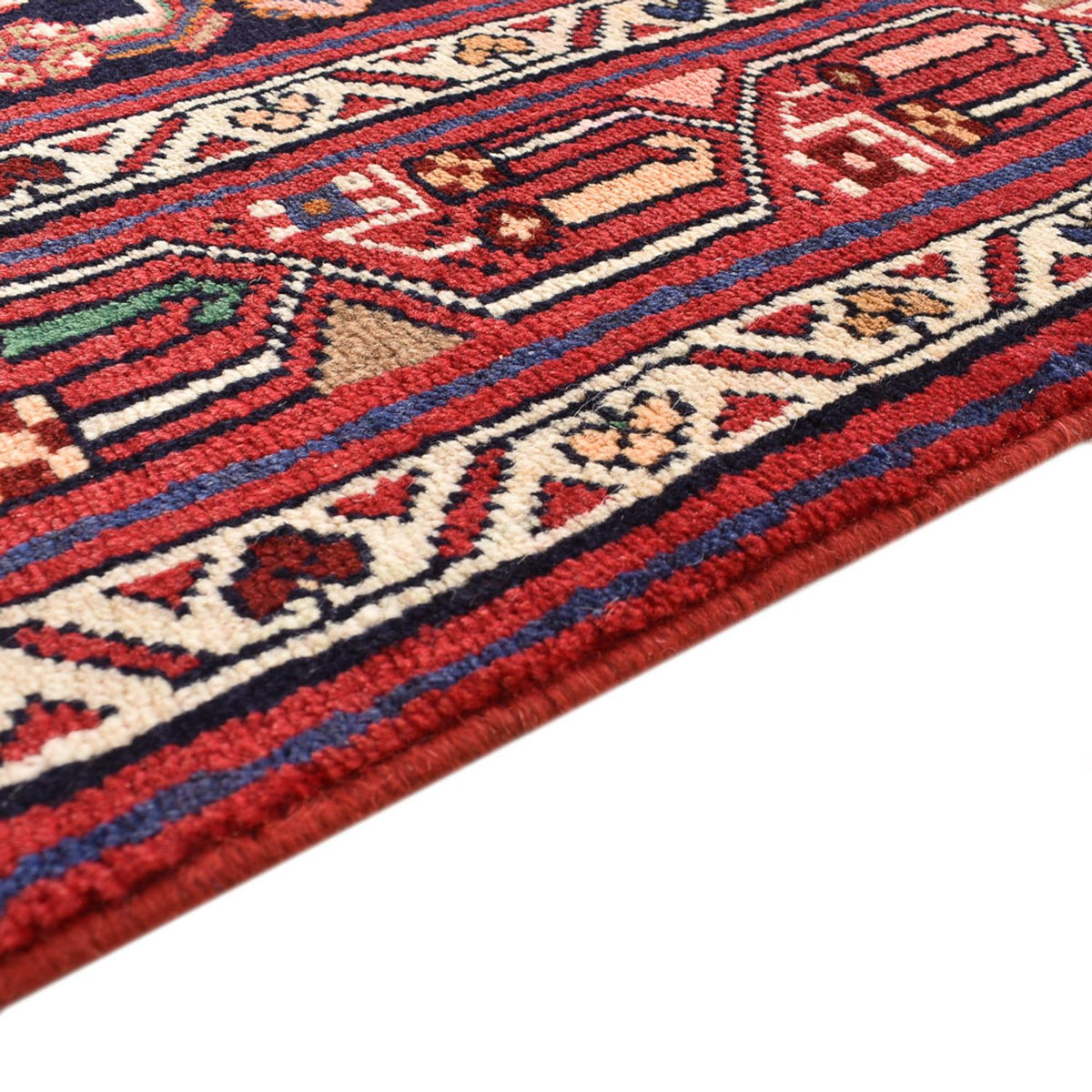 Biegacz Perski dywan - Nomadyczny - 403 x 120 cm - jasna czerwień