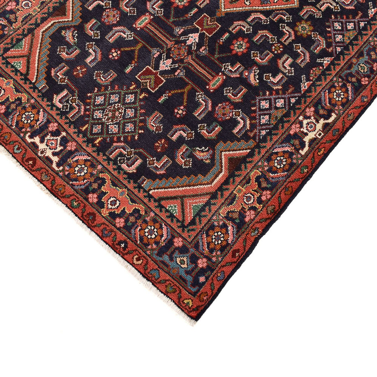 Biegacz Perski dywan - Nomadyczny - 300 x 107 cm - ciemnoniebieski