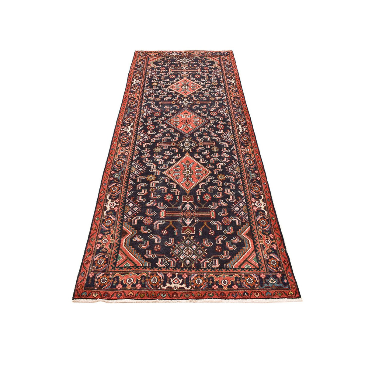 Biegacz Perski dywan - Nomadyczny - 300 x 107 cm - ciemnoniebieski