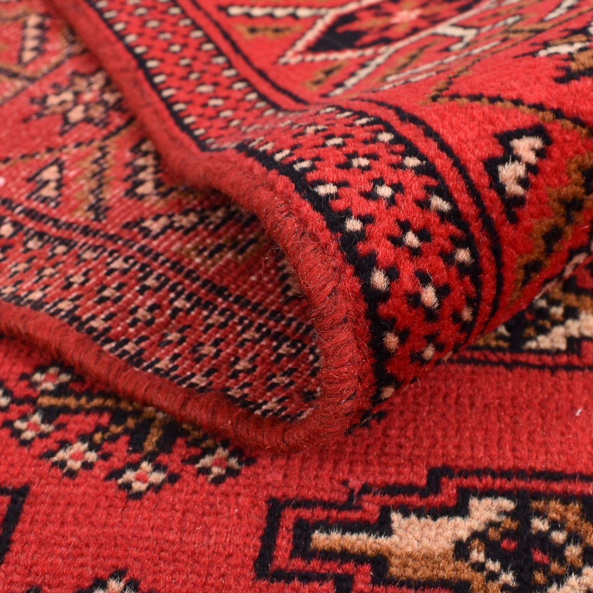 Biegacz Dywan turkmeński - 273 x 98 cm - czerwony