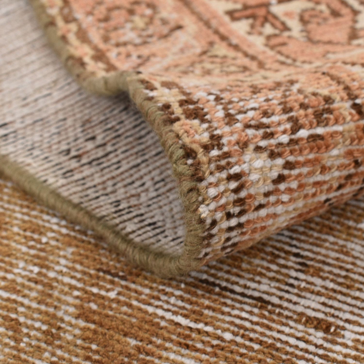 Biegacz Dywan Vintage - 350 x 136 cm - ciemny beż